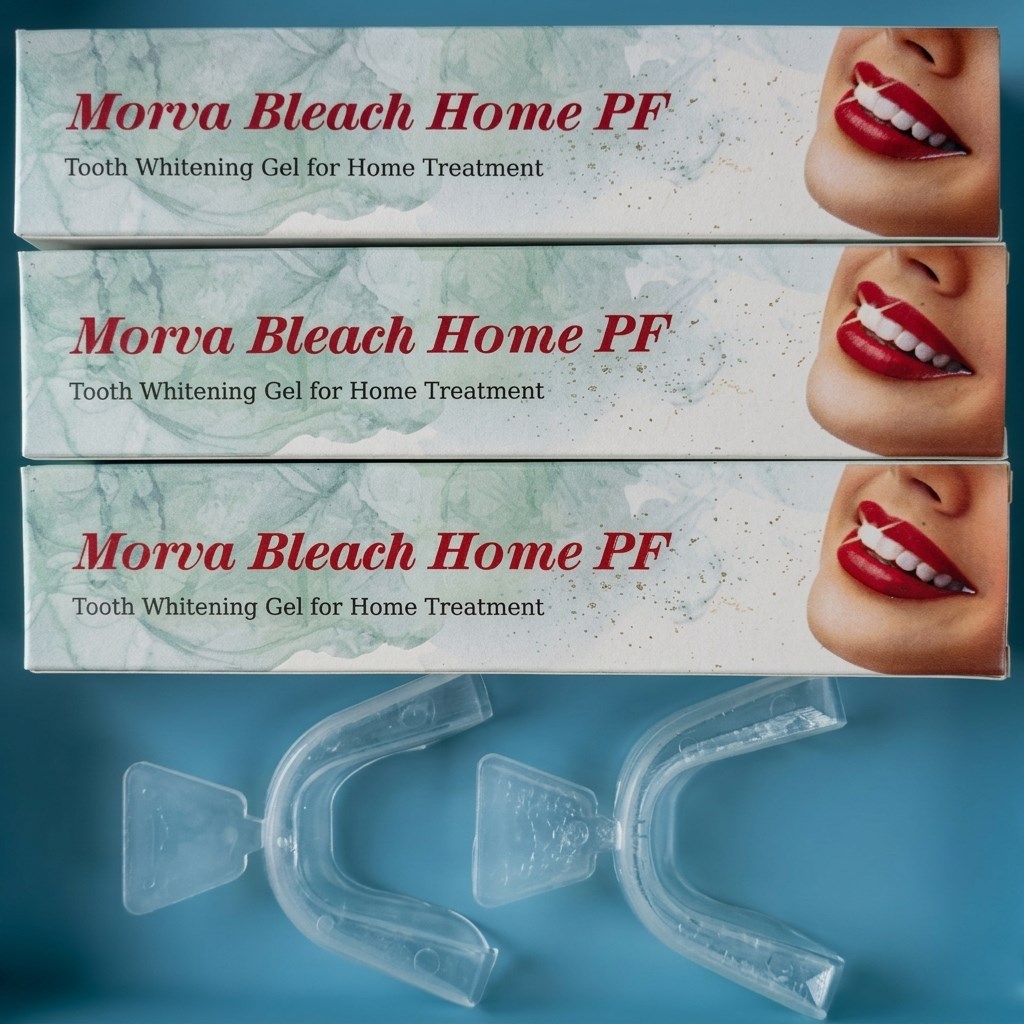 هوم بلیچینگ 6 سرنگ+2 تری حرارتی مروابن Morva Bleach Home Morvabon