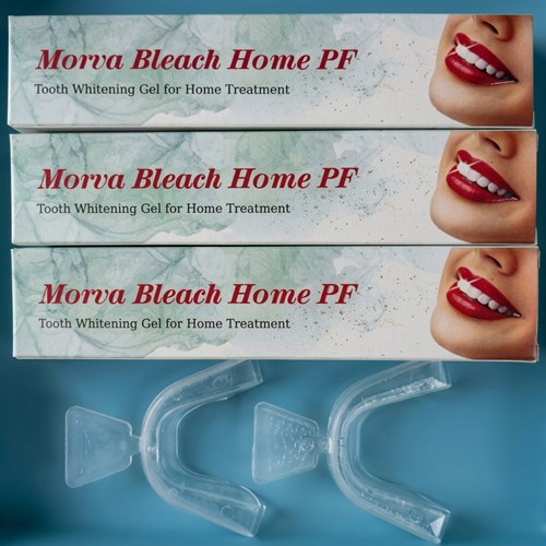 هوم بلیچینگ 6 سرنگ+2 تری حرارتی مروابن Morva Bleach Home Morvabon